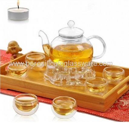 Mouth Blown Borosilicate Glass Teaware Sets