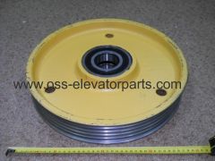 Handrail drive sheave (wheel) with rubber Otis XO 508 OD=587mm H=30mm ID=433mm