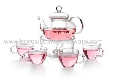 Mouth Blown Borosilicate Glass Teaware Sets