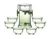 Hand Blown Pyrex Glass Green Teas Teaware Sets