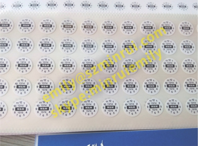 Custom Black Printed Security Warranty Stickers,Round Warranty Seal Stickers with Dates,Destruct Warranty Paper Labels