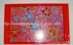 Heat transfer printing plastic fruit plate