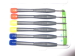 6 Piece Precision Screwdriver Set With Molded Handles