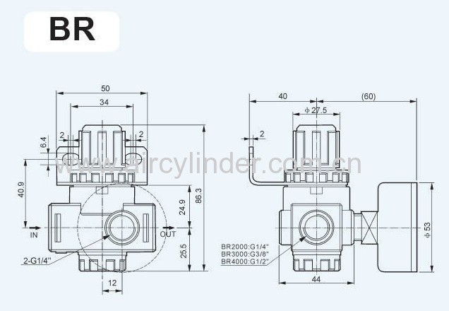 BR2000 Air Regulator Airtac Type