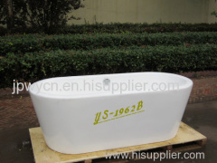 Cast iron bathtub with apron