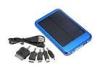 5000mah Blue Solar Emergency Phone Charger For Iphone 4S / HTC