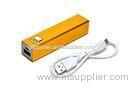 2600mah Emergency Phone Charger / Lipstick Charger For Smart Mobile