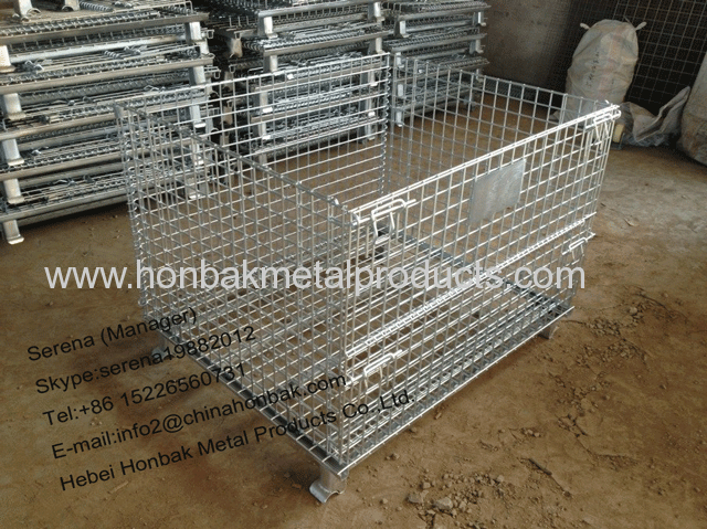 (Stainless Steel 201,304)Wire Mesh Container/Tote box /Foldable Wire Mesh Basket