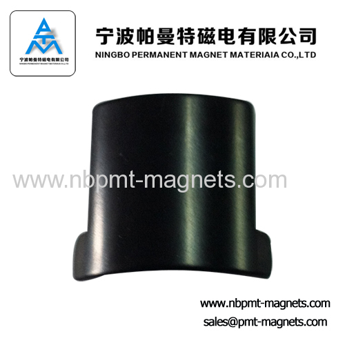 Arc NdFeB magnetic tile for high performance motor