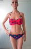 Dot Printed Halter Fashion Bikini