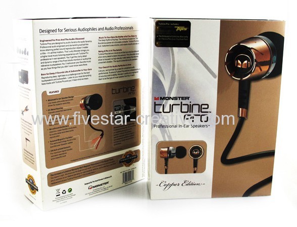 Monster Turbine Pro Gold In-Ear Stereo Headphone With ControlTalk