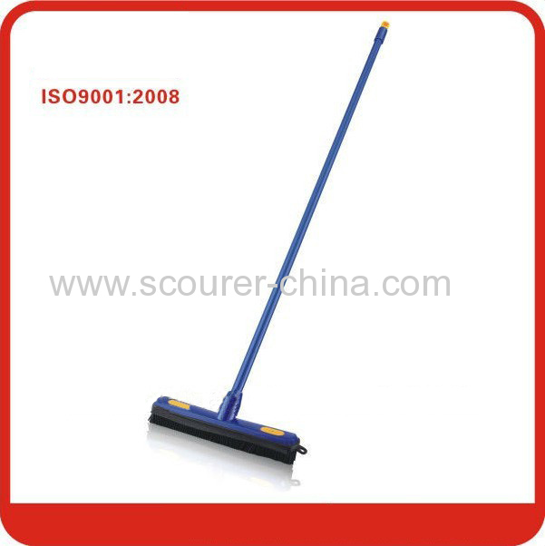 Blue Yellow Black professional plastic with rubber floor squeegee