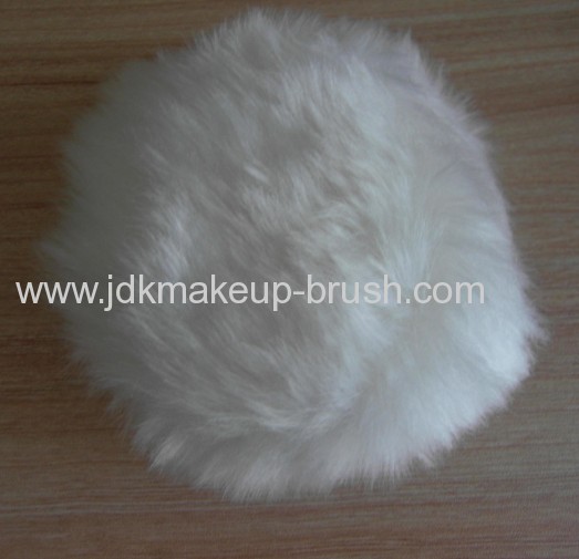 Lovely Cosmetic Plush Puff with silk ribbon