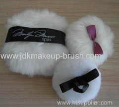 Lovely Cosmetic Plush Puff with silk ribbon