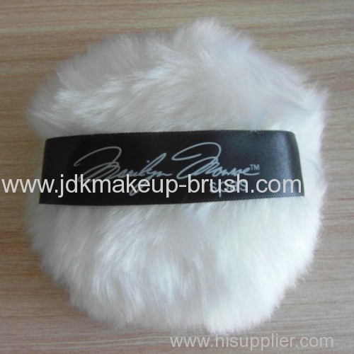 Lovely Cosmetic Plush Puff with silk ribbon