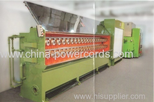 Multiwire drawing machine of 16 wires