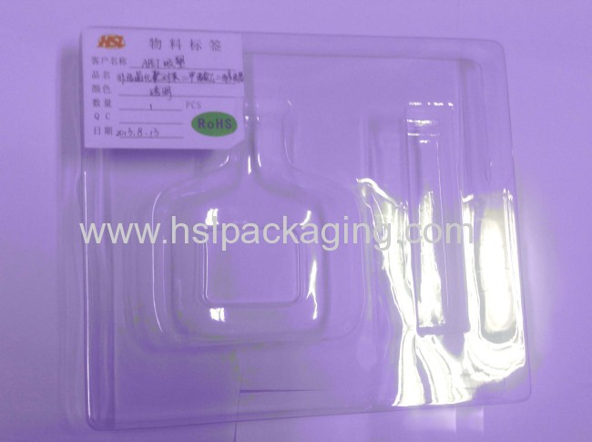 custom flocked plastic sample tray