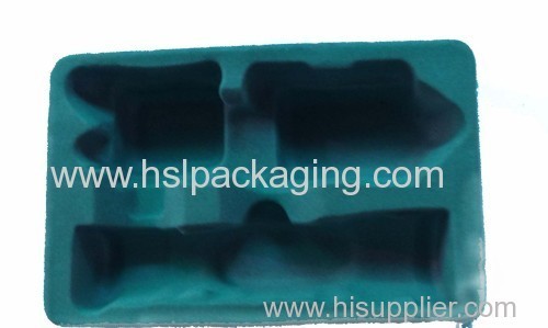 2013 factory price wholesale PS plastic blister flocking tray