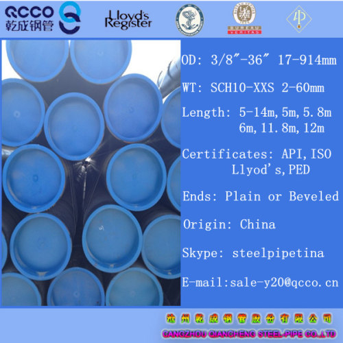 Ferritic alloy-steel pipe a335 gr.p91 168.3*18.26mm