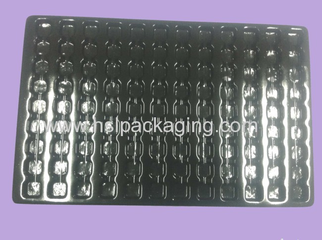 2013 shenzhenCustom Black Plastic Electronic ESD PS Tray