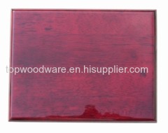 Rosewood piano finish wooden awards plaque