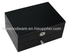 black piano finish wooden gift box