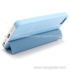 Smart case for iPhone 5 leather case for iPhone 5 flip case