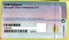 Microsoft Office 2010 Professional OEM software Product key sticker