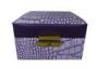 Retail Jewellery Packaging Boxes 110*110*90 , Leather Jewelry Boxes