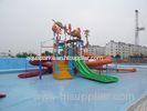 Spray Up Water Park Equipment , Malaysia Style Water World Transparent Fiberglass