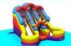 Inflatable Pool Slide For Children , 0.55mm PVC Leather Customized Commercial Water Slides