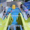 LLDPE + Galvanized Steel Pipes Kids Water Slides , Outdoor Theme Park Equipment