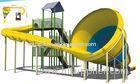 Water Attractions Tornado Slide, Fiberglass Kids Water Slides Outdoor Playground Customized Height