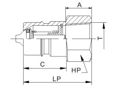 High Quality Close Type Hydraulic Quick Coupling