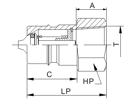 KZE Close Type Hydraulic Quick Coupling