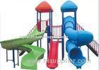 Fiberglass Kids Water Slides Theme Play Station Equipment , Kids' Water Park Playground For 30 Rider
