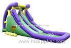 0.55mm PVC Inflatable Kids Wide Slides , WaterPark Slides For Pools 25m x 10m x 10m