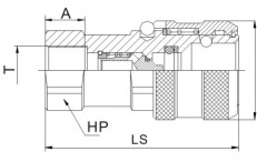 Super High Pressure Hydraulic Quick Coupling