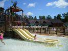 5m Height Splashing Water Aqua Tower Kids' Water Playground Equipment , Multi Level Platforms
