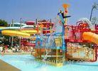 OEM Fiber Glass Kids' Water Playground System , Body Slide Swimming pool Play Equipment