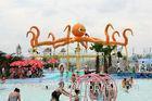 Kids / Adults Fiberglass Water Playground Equipment For Water Amusement Park With Pump