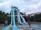 Open Spiral Slide Amusement Park , Water Playground Equipment Safety for Kids