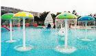 Mushroom Shaped Aqua Play Fiberglass Water Park Amusement Equipment For Kids