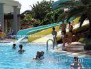 8m Fiberglass Spiral Swimming Pool Water Slides , Aqua Park Equipment