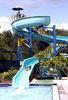 OEM Spiral Tube Fiberglass Pool Water Slides Aqua Park Equipment