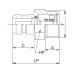 Open-Close Type Hydraulic Quick Coupling With Black Surface