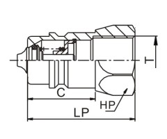 Push and Pull Type Hydraulic Quick Coupler