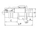 Push and Pull Type Hydraulic Quick Coupler With Male Thread