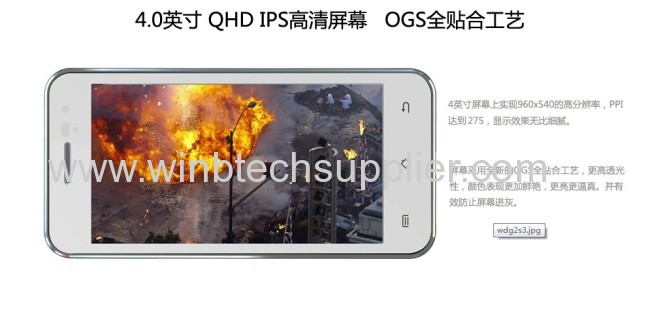 In stock Orignal Jiayu G2 MTK6577 dual core phones android 4.0 GPS 4.0 Gorilla Glass512MB RAM black