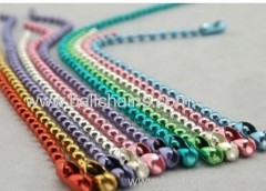 colored bead chain necklace 24